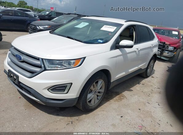 2FMPK3J94HBB04181 2017 FORD EDGE White წინა მარცხენა ხედი სამი მეოთხედიდან