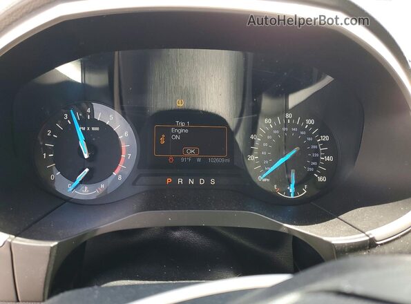 2FMPK3J94HBB43742 2017 FORD EDGE Gray Vista del cuadro de instrumentos