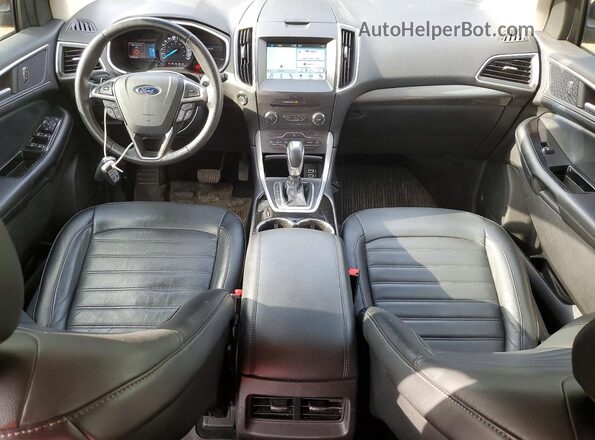 2FMPK3J94HBC10937 2017 FORD EDGE Черный Вид панели приборов
