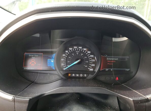 2FMPK3J94HBC10937 2017 FORD EDGE Черный Вид щитка приборов