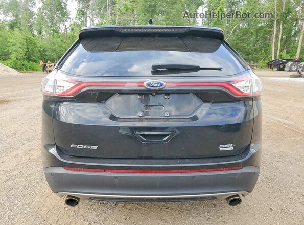 2FMPK3J94HBC10937 2017 FORD EDGE Черный Вид сзади