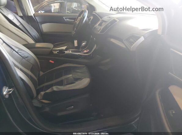 2FMPK3J94HBC24935 2017 FORD EDGE Blue წინა სალონის ხედი