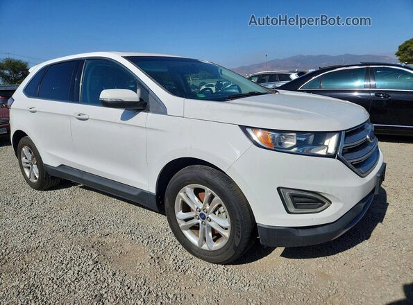 2FMPK3J94JBC01435 2018 FORD EDGE Белый Передняя правая четверть