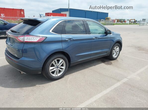 2FMPK3J94JBC38405 2018 FORD EDGE Синий Задняя правая четверть