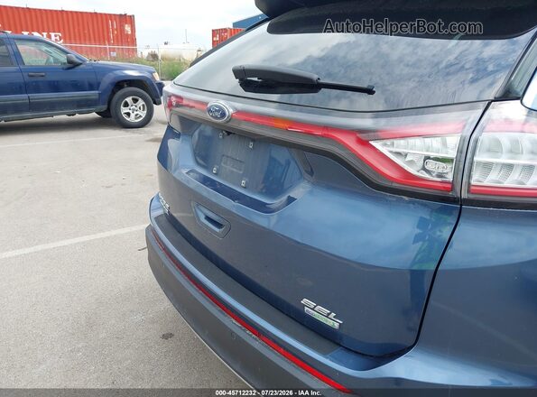 2FMPK3J94JBC38405 2018 FORD EDGE Синий Вид задней части салона