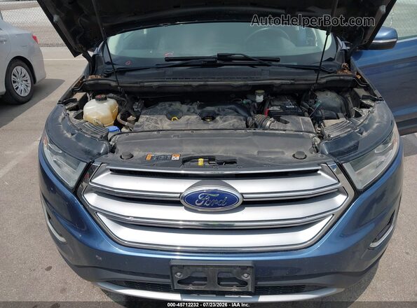 2FMPK3J94JBC38405 2018 FORD EDGE Синий Вид сзади