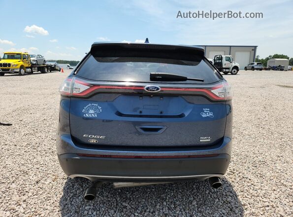 2FMPK3J94JBC57844 2018 FORD EDGE Blue Vista trasera