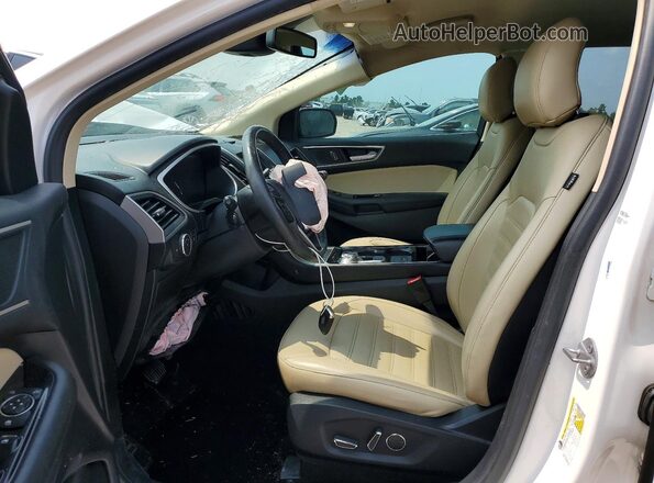 2FMPK3J94KBB21179 2019 FORD EDGE White წინა სალონის ხედი