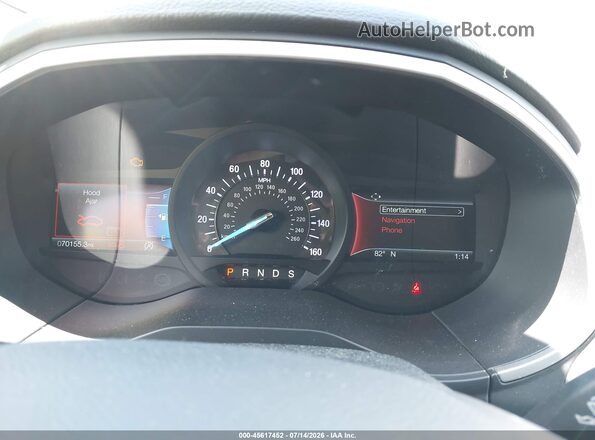 2FMPK3J94KBB73699 2019 FORD EDGE Silver Widok tylnych siedzeń