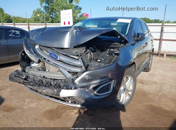 2FMPK3J95GBC23503 2016 FORD EDGE Gray წინა მარცხენა ხედი სამი მეოთხედიდან