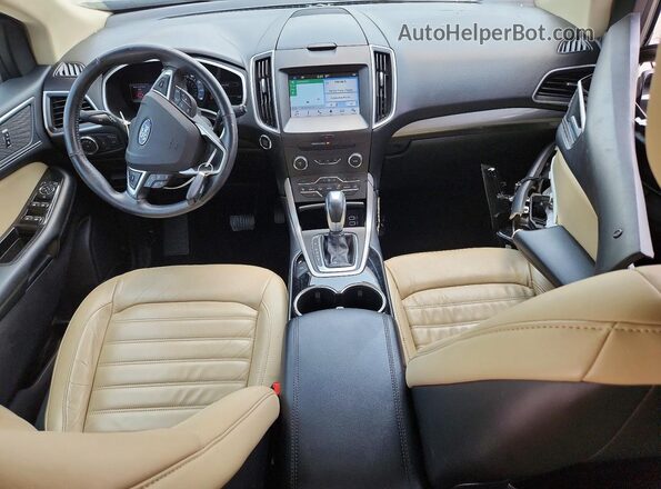 2FMPK3J95HBB42745 2017 FORD EDGE Black წინა პანელის ხედი