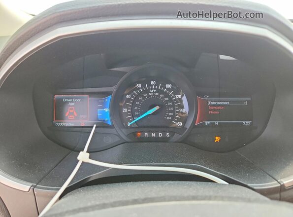 2FMPK3J95HBB42745 2017 FORD EDGE Black ხელსაწყოთა პანელის ხედი