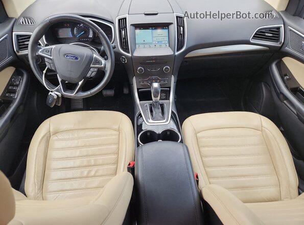 2FMPK3J95HBC41288 2017 FORD EDGE Red Dashboard view