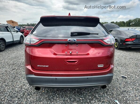 2FMPK3J95HBC41288 2017 FORD EDGE Red Rear view