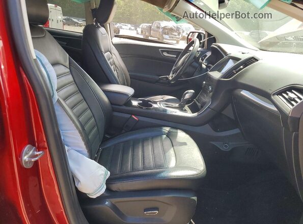 2FMPK3J95JBC53639 2018 FORD EDGE Red Вид салону спереду
