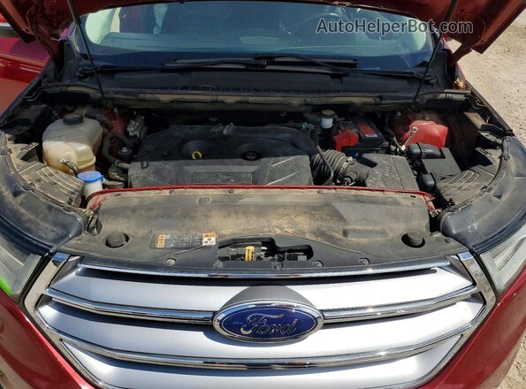 2FMPK3J95JBC53639 2018 FORD EDGE Red Вид підкапотного простору