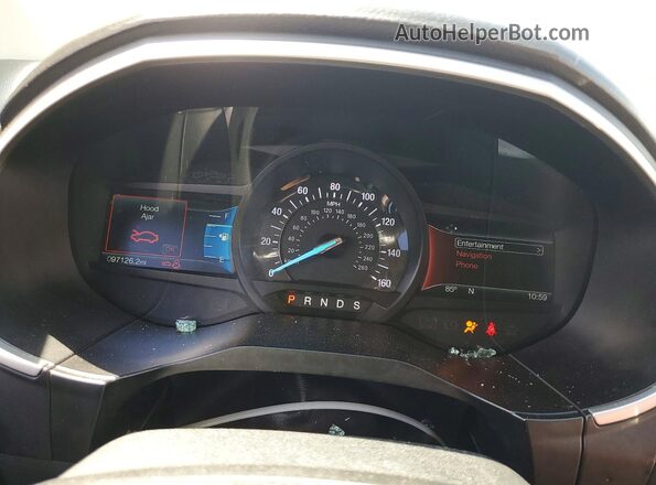2FMPK3J95JBC53639 2018 FORD EDGE Red Вид щитка приладів