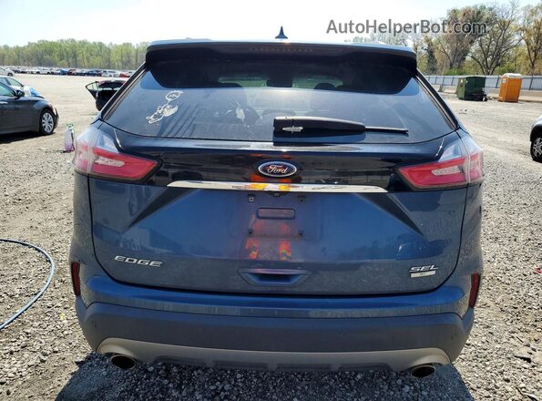 2FMPK3J95KBB08103 2019 FORD EDGE Blue Вид ззаду
