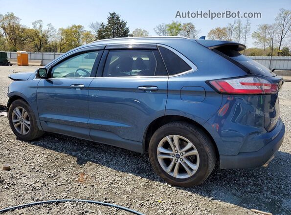 2FMPK3J95KBB08103 2019 FORD EDGE Blue Задня ліва чверть