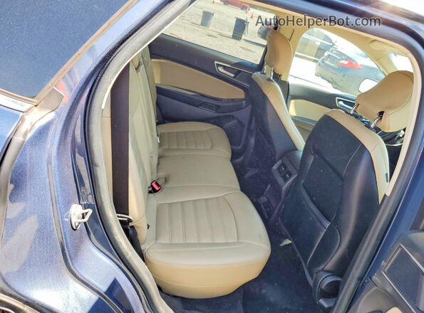 2FMPK3J95KBB08103 2019 FORD EDGE Blue Вид задніх сидінь