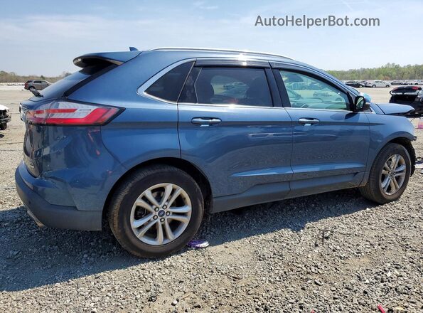 2FMPK3J95KBB08103 2019 FORD EDGE Blue Задня права чверть