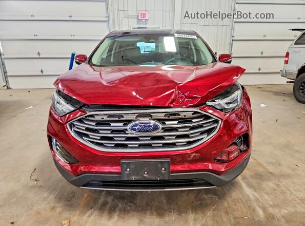 2FMPK3J95KBB60086 2019 FORD EDGE Red წინა ხედი