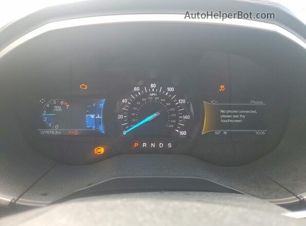 2FMPK3J95KBB66681 2019 FORD EDGE Silver Սարքավորումների վահանակի տեսք