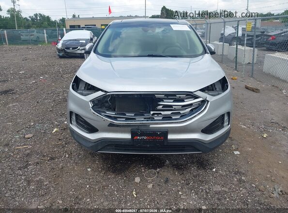 2FMPK3J95KBB81455 2019 FORD EDGE Серебряный Вид спереди