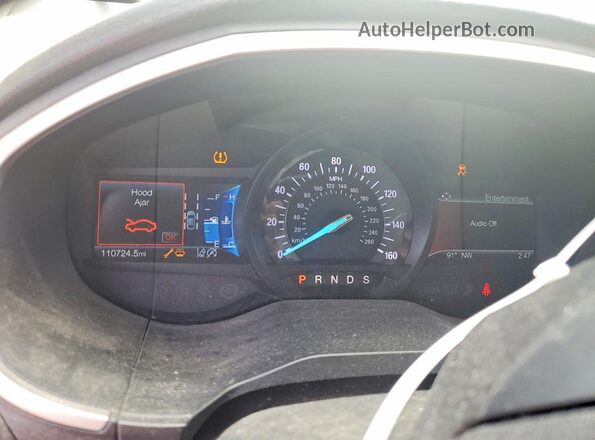 2FMPK3J95LBA31413 2020 FORD EDGE Silver Սարքավորումների վահանակի տեսք