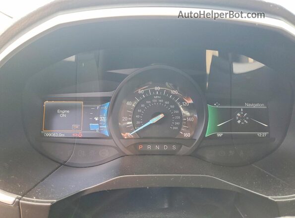 2FMPK3J96GBB10417 2016 FORD EDGE Blue Widok zestawu wskaźników