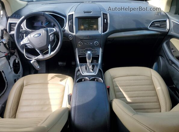 2FMPK3J96HBC15539 2017 FORD EDGE White Widok deski rozdzielczej
