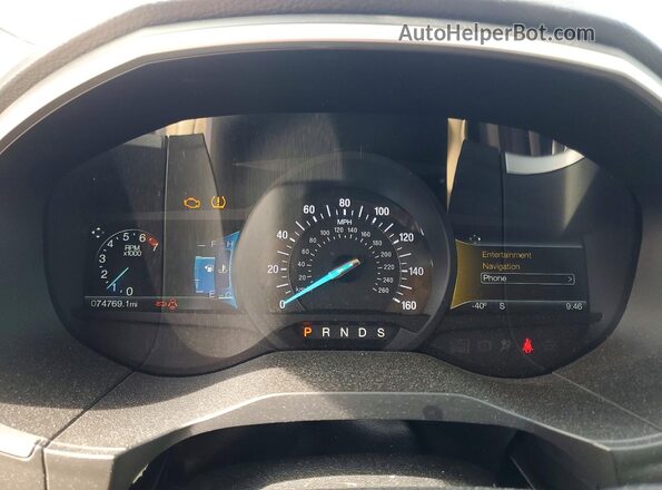 2FMPK3J96HBC15539 2017 FORD EDGE White Widok zestawu wskaźników