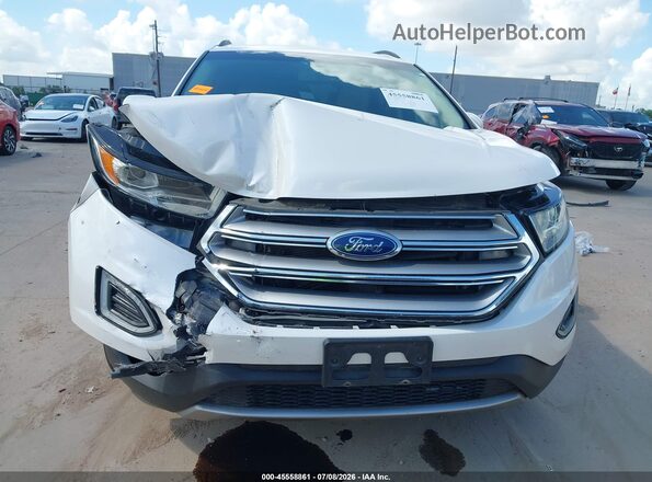 2FMPK3J96JBB04639 2018 FORD EDGE White Widok zestawu wskaźników