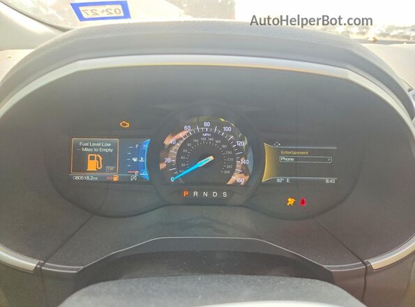 2FMPK3J96KBB93064 2019 FORD EDGE Gray Widok zestawu wskaźników