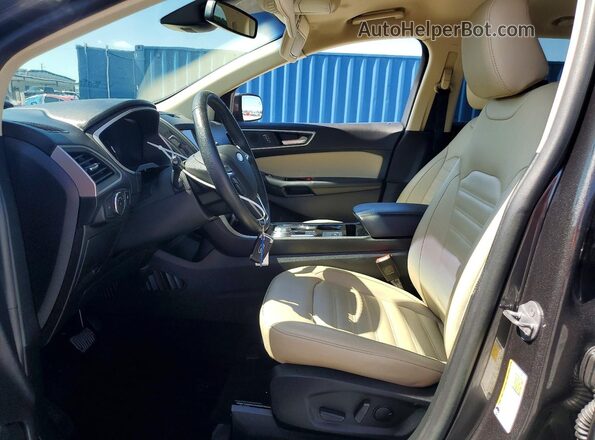 2FMPK3J96LBB15644 2020 FORD EDGE Charcoal Вид салону спереду