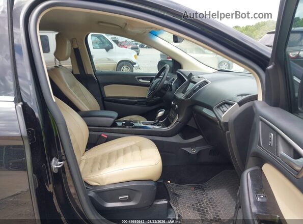 2FMPK3J97GBB09583 2016 FORD EDGE Черный Вид салона спереди
