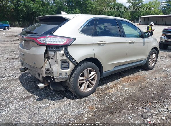 2FMPK3J97HBC07160 2017 FORD EDGE Beige Задня права чверть