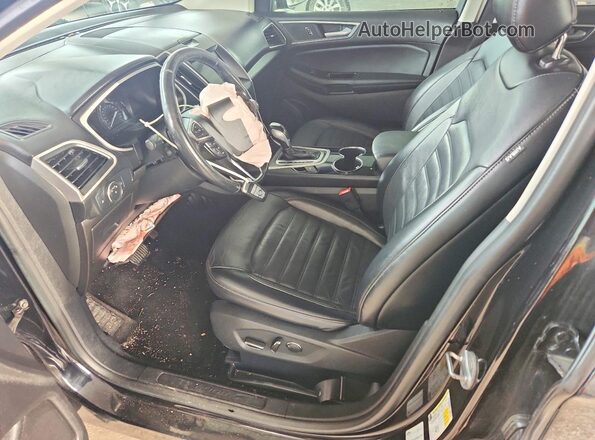 2FMPK3J97HBC41258 2017 FORD EDGE Black წინა სალონის ხედი