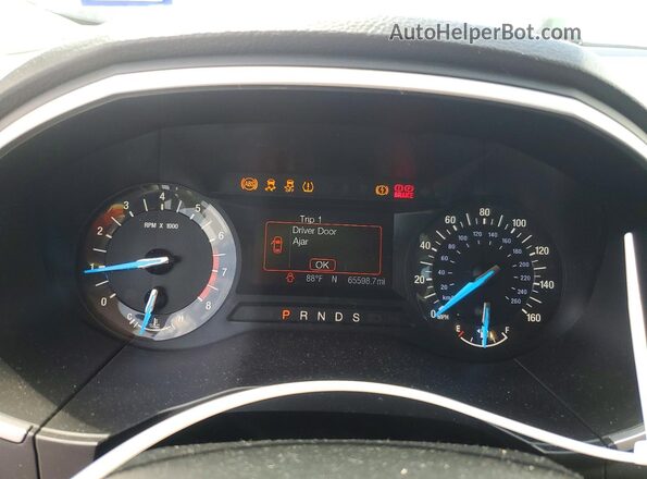 2FMPK3J97HBC63857 2017 FORD EDGE Silver Вид щитка приладів
