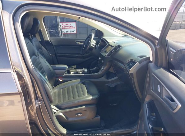 2FMPK3J97KBB32631 2019 FORD EDGE Pewter Вид салону спереду