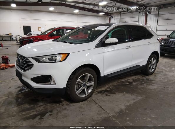 2FMPK3J97KBB46450 2019 FORD EDGE White Առջևի ձախ երեք քառորդ տեսարան