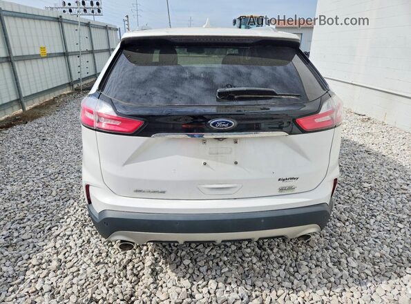 2FMPK3J97KBC24645 2019 FORD EDGE White Հետևի տեսք