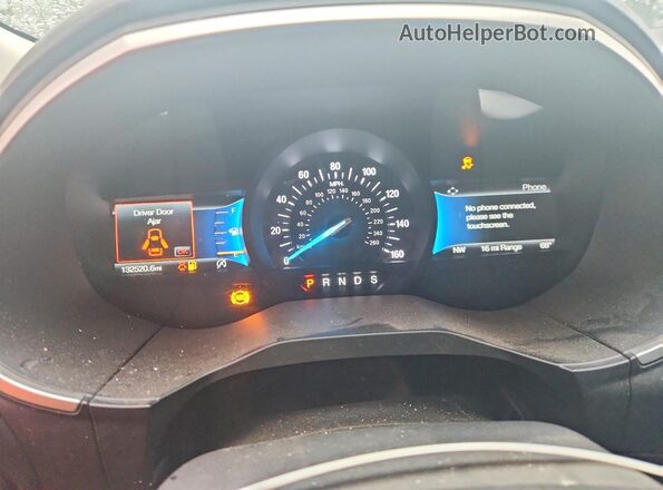 2FMPK3J97MBA66312 2021 FORD EDGE Красный Вид щитка приборов