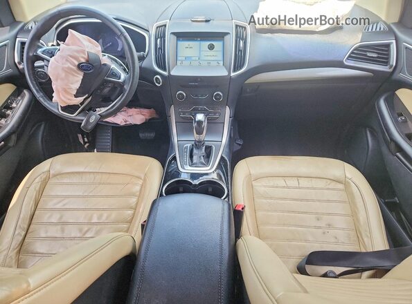 2FMPK3J98HBB30783 2017 FORD EDGE White Widok deski rozdzielczej