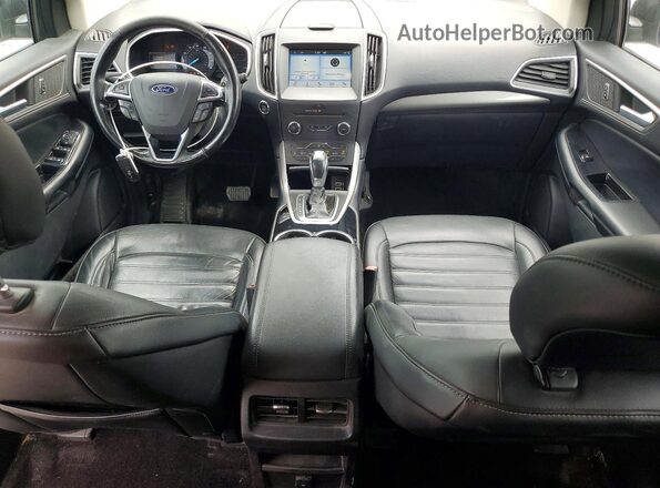 2FMPK3J98HBC27742 2017 FORD EDGE Черный Вид панели приборов