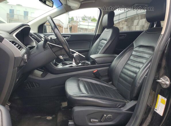 2FMPK3J98HBC27742 2017 FORD EDGE Черный Вид салона спереди