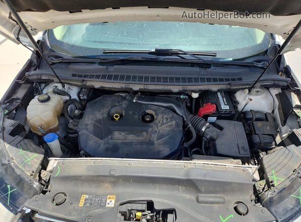 2FMPK3J98JBB25430 2018 FORD EDGE Cream Widok komory silnika