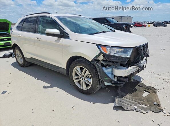 2FMPK3J98JBB25430 2018 FORD EDGE Cream Przód prawy