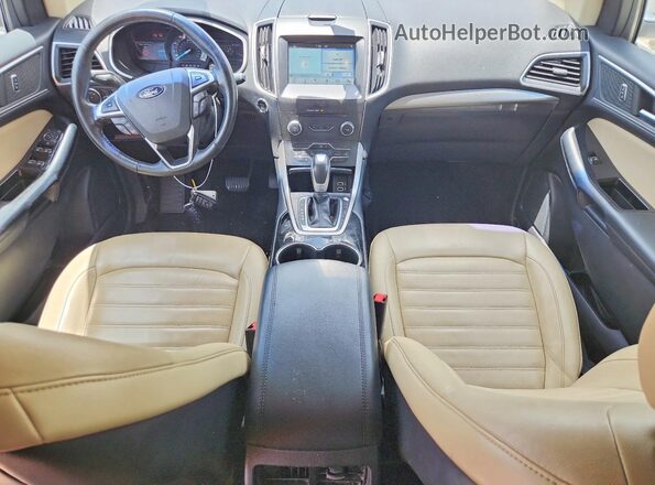 2FMPK3J98JBB25430 2018 FORD EDGE Cream Widok deski rozdzielczej