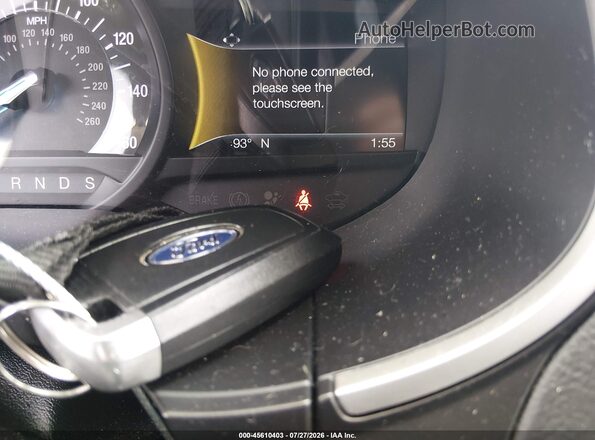 2FMPK3J98KBB00772 2019 FORD EDGE White Вид панелі приладів